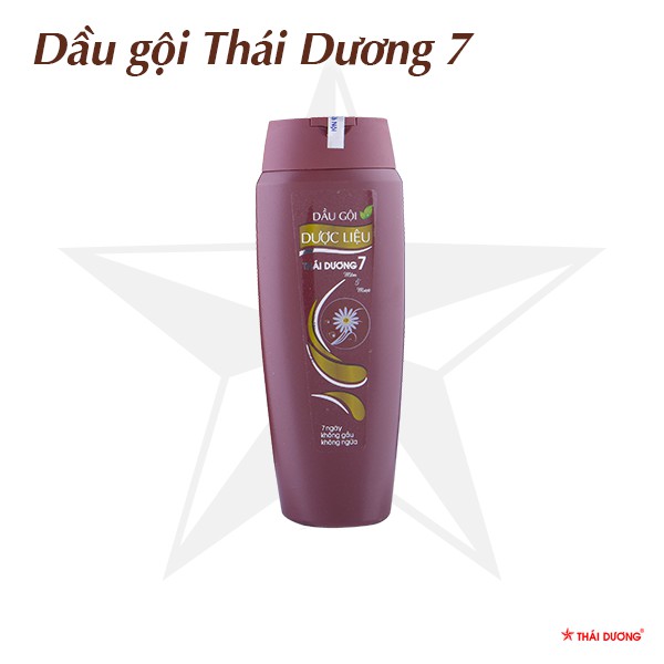 Dầu Gội Dược Liệu Thái Dương 7 200ml (Tặng 2 Gói Dầu Xả)