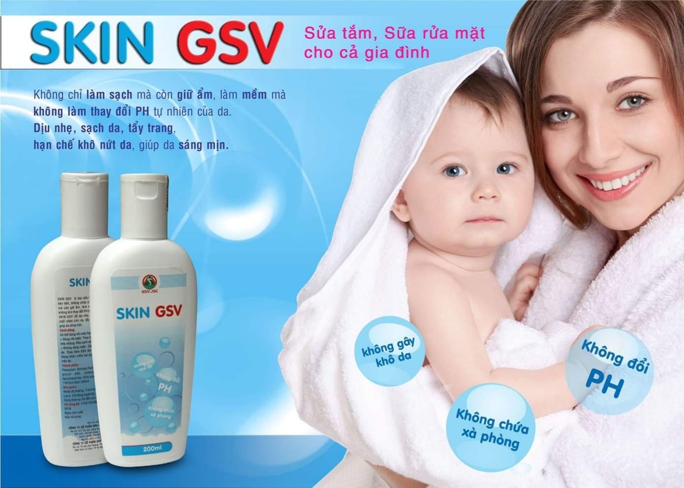 Sửa Rửa Mặt Skin GSV 200ml