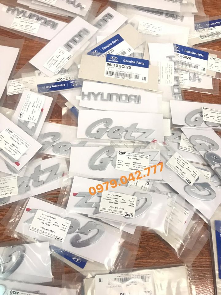 Chữ Hyundai Getz lắp cho xe Hyundai Getz