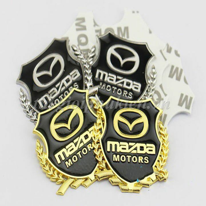 Bộ 2 Logo dạng Bông lúa theo xe Mazda