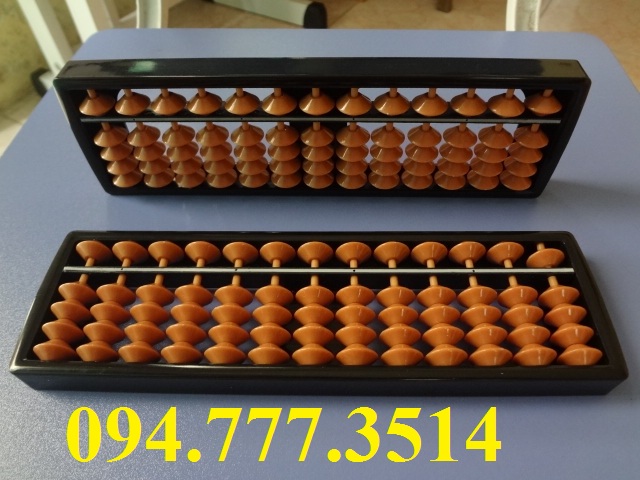 Combo 10 bàn tính soroban màu nâu 13 cột