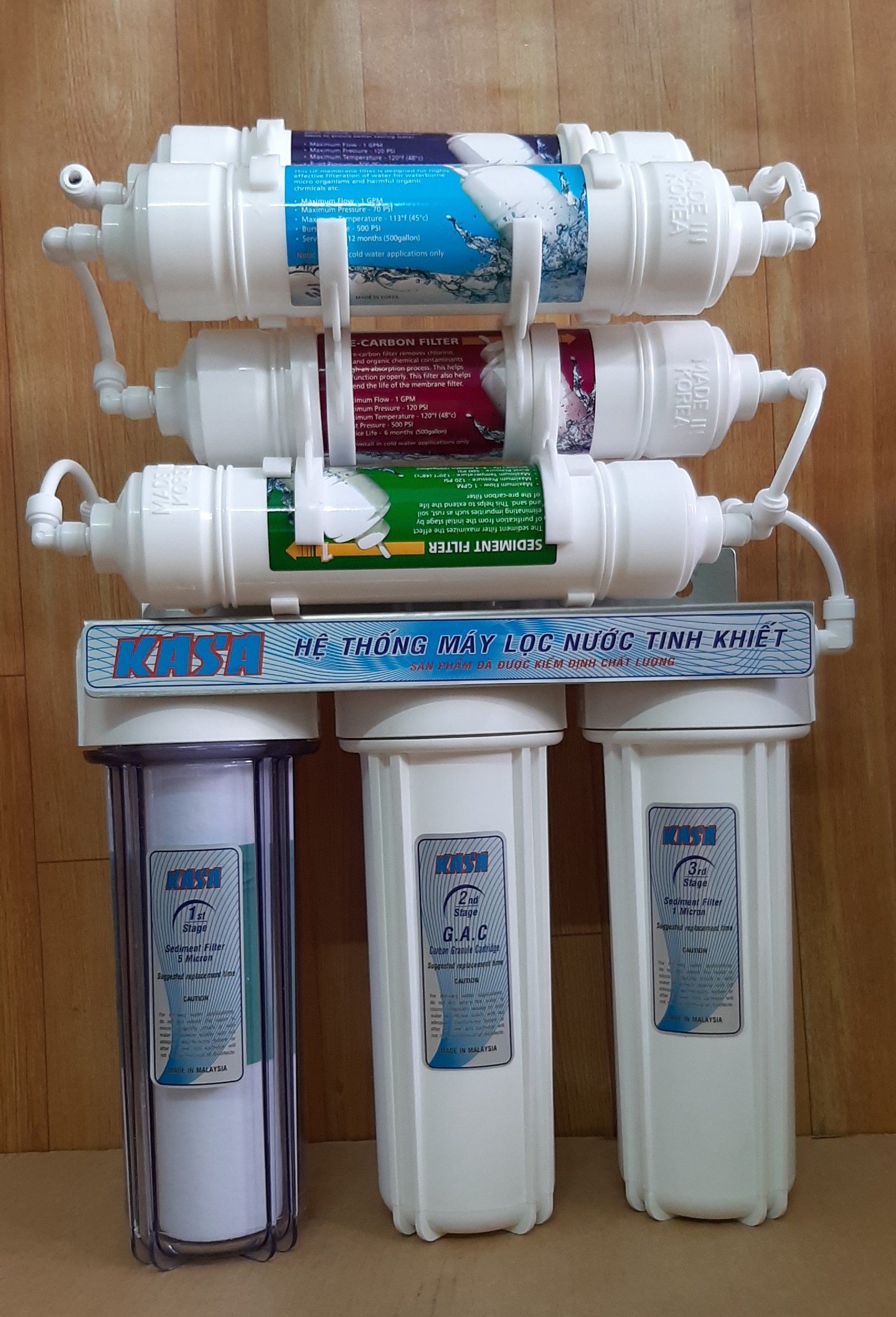 Bộ lọc nước tinh khiết 8 cấp lọc dùng màng lọc hàn quốc, công nghệ na no 8 cấp