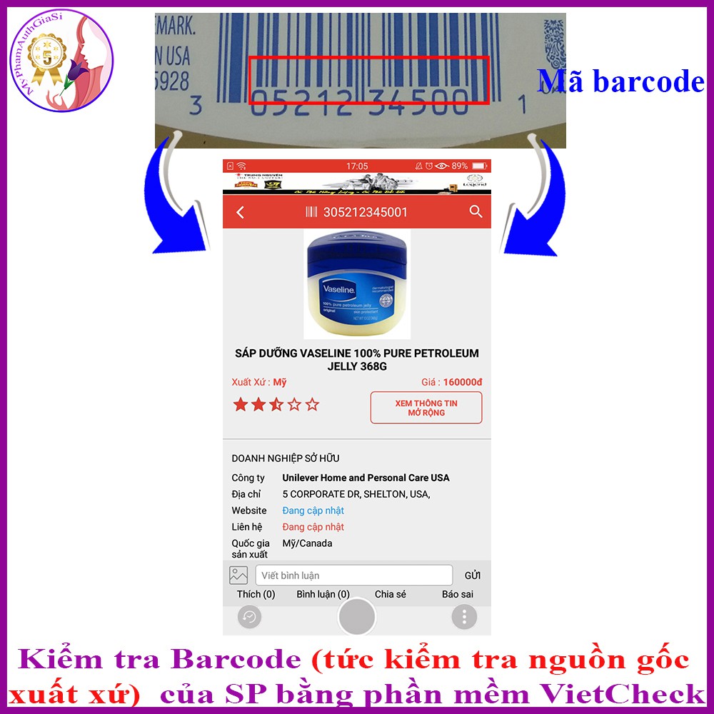 SÁP DƯỠNG VASELINE ĐA NĂNG 368G