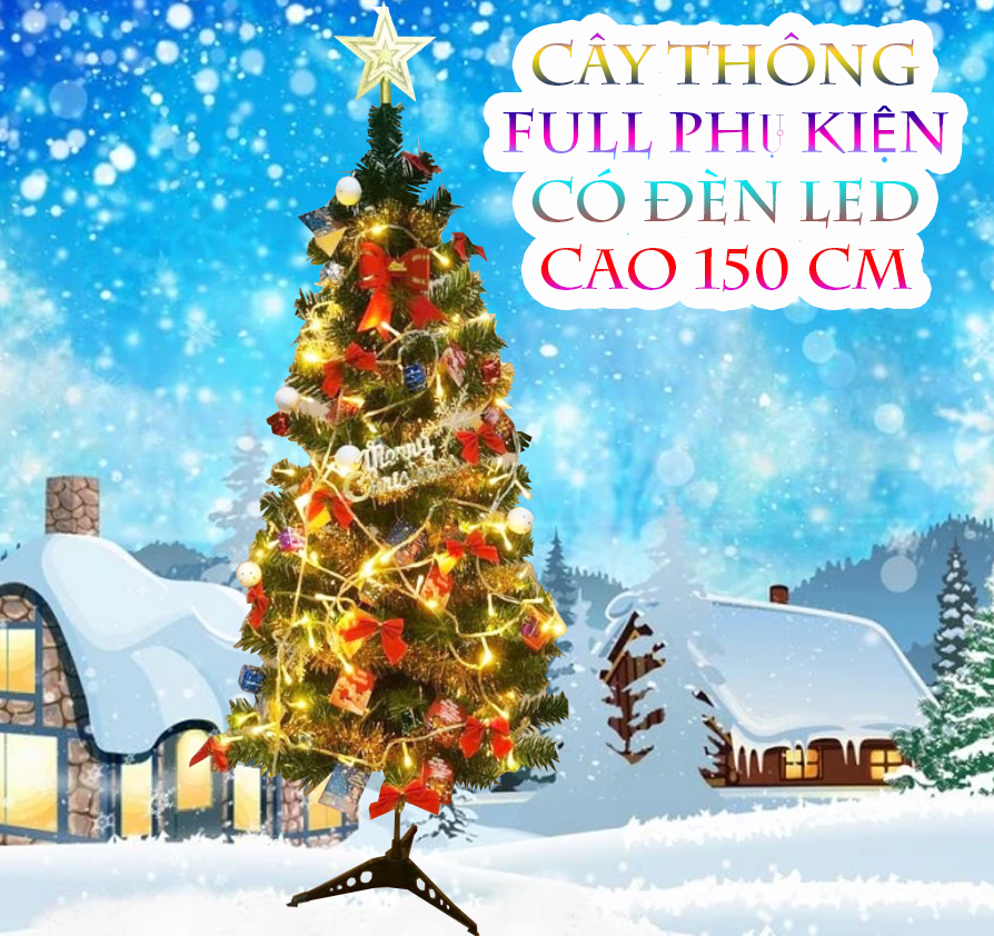 Cây thông Noel mini để bàn trang trí giáng sinh