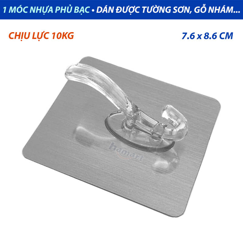 1PC Self Adhesive Wall Hooks Nail-free Clothes Hook Punch-free Double Hook Hanger Wall Hanging Coat Hook Bathroom Accessories