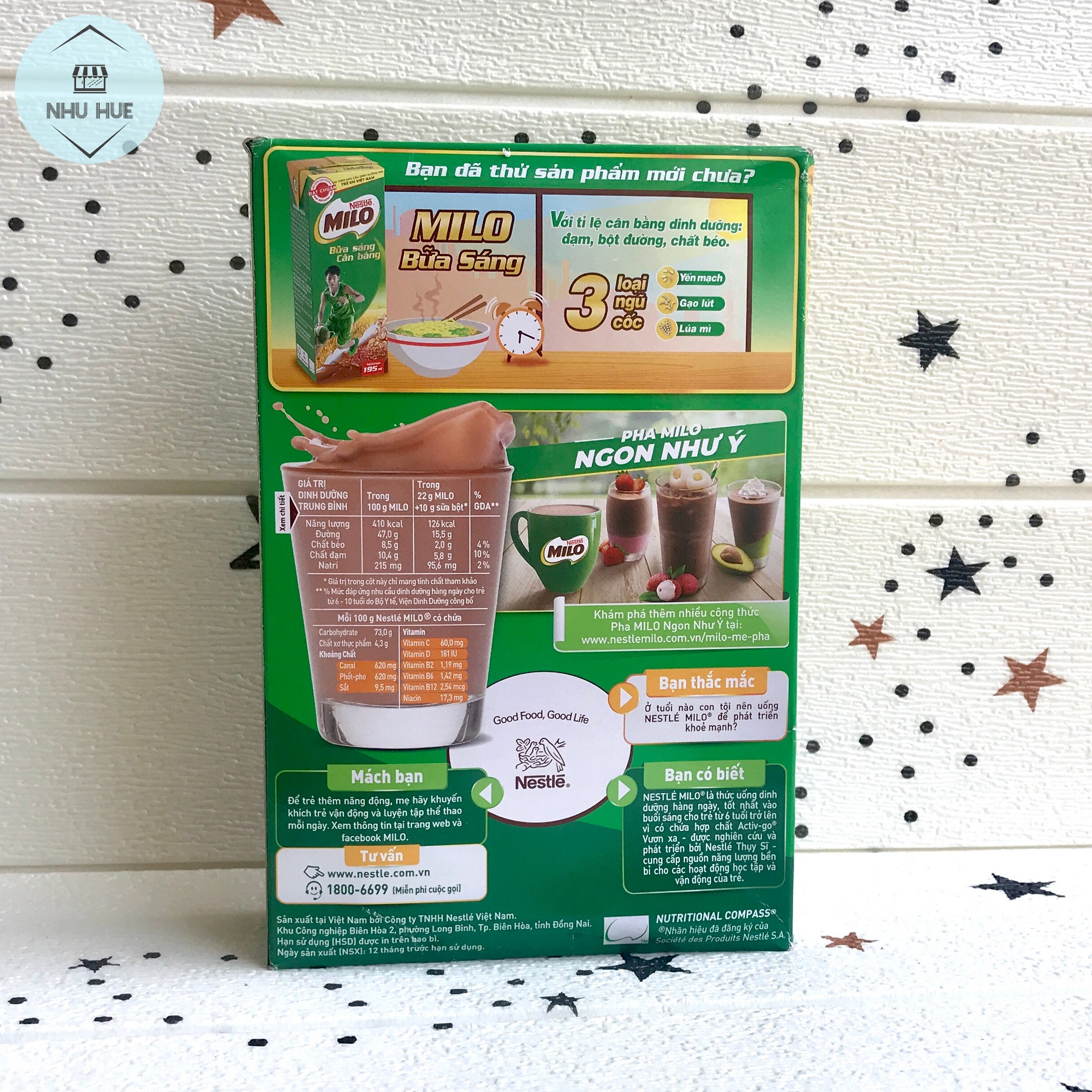 Sữa bột Milo hộp giấy 285g