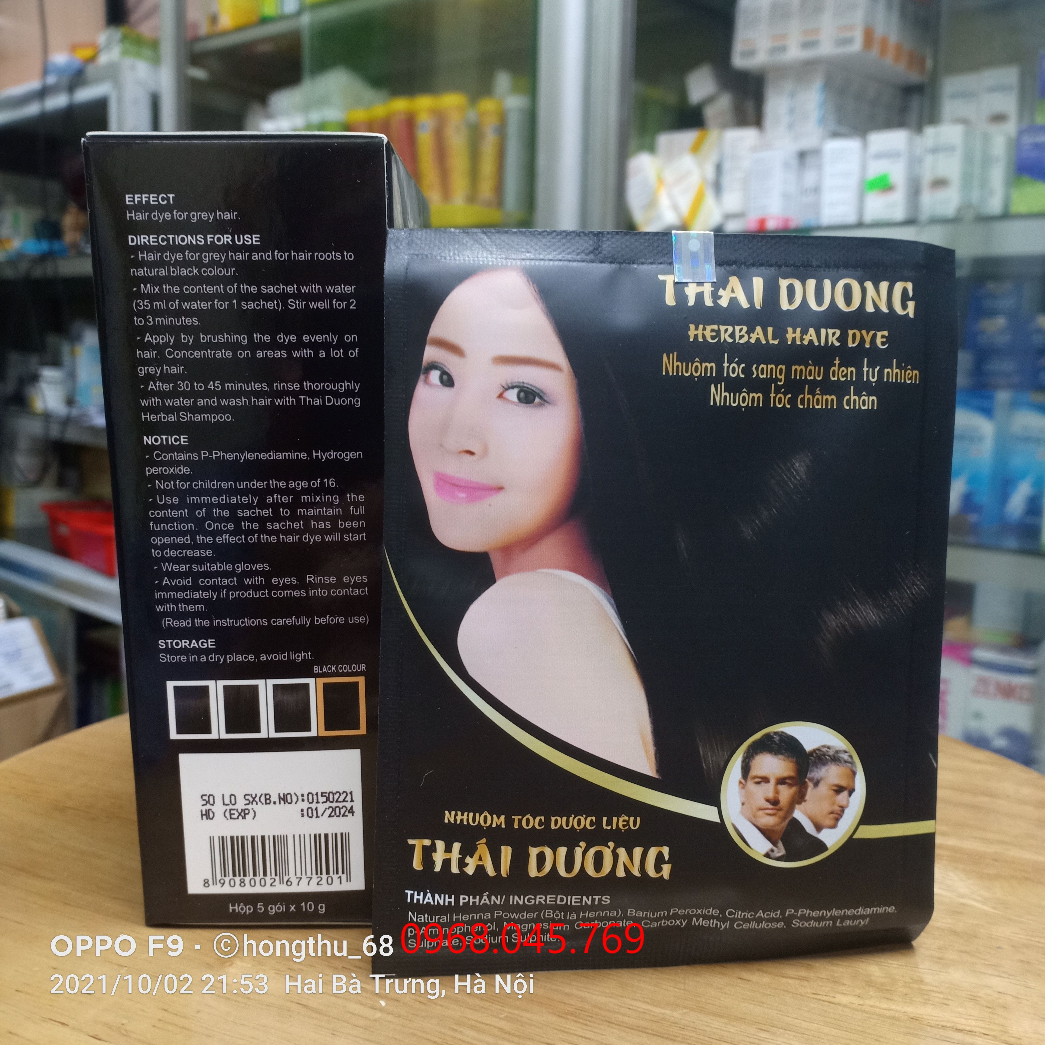 NHUỘM TÓC DƯỢC LIỆU THÁI DƯƠNG