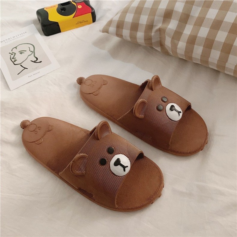 dép nữ - Dép Lê Nữ Thời Trang Hình Gấu TEDDY Siêu Êm Chống Nước-d7 giá rẻ