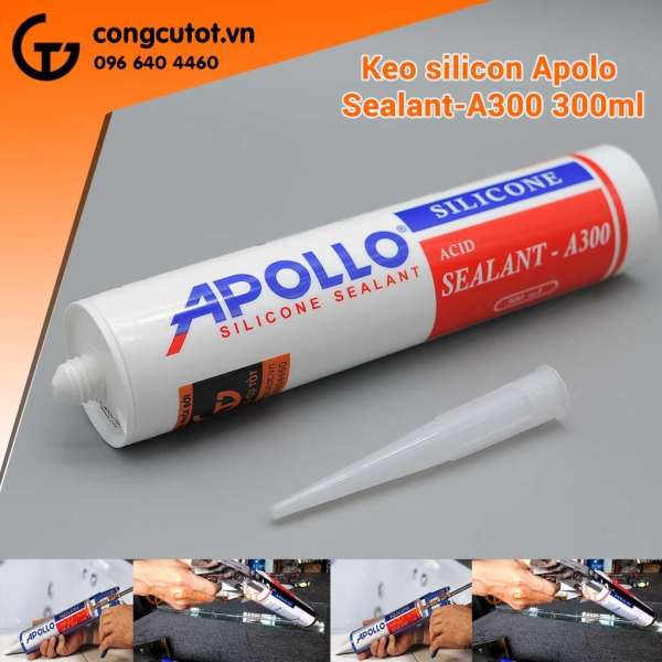 Combo 10 lọ keo silicon Apolo A300 300ml