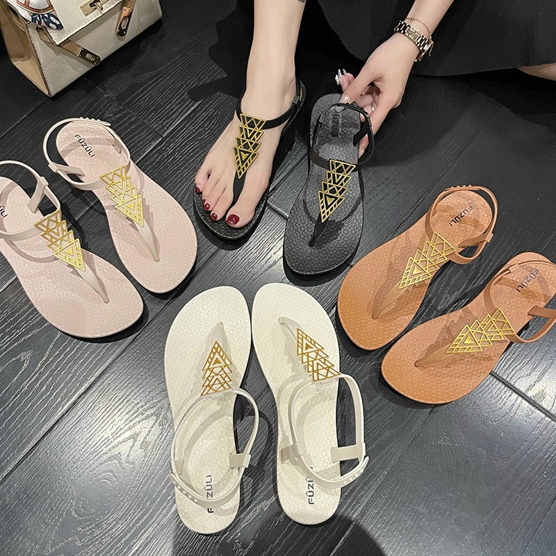 ( xả hàng) sandal gót 2p quay ngang da