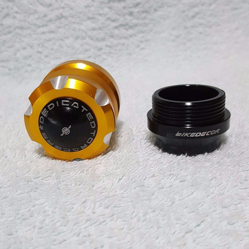 Cặp chống đổ cốt trước xe máy. (Có nắp)
