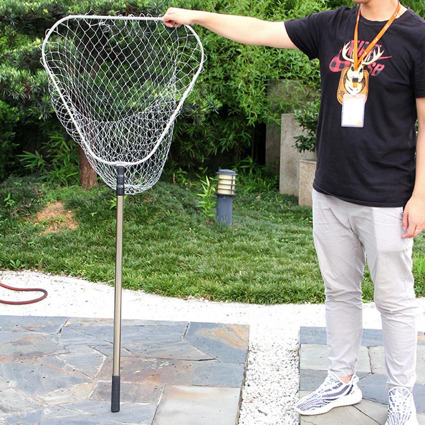 Vợt bắt cá tam giác mắt to dài 170cm cao cấp ( đồ câu cá Giang Nam )