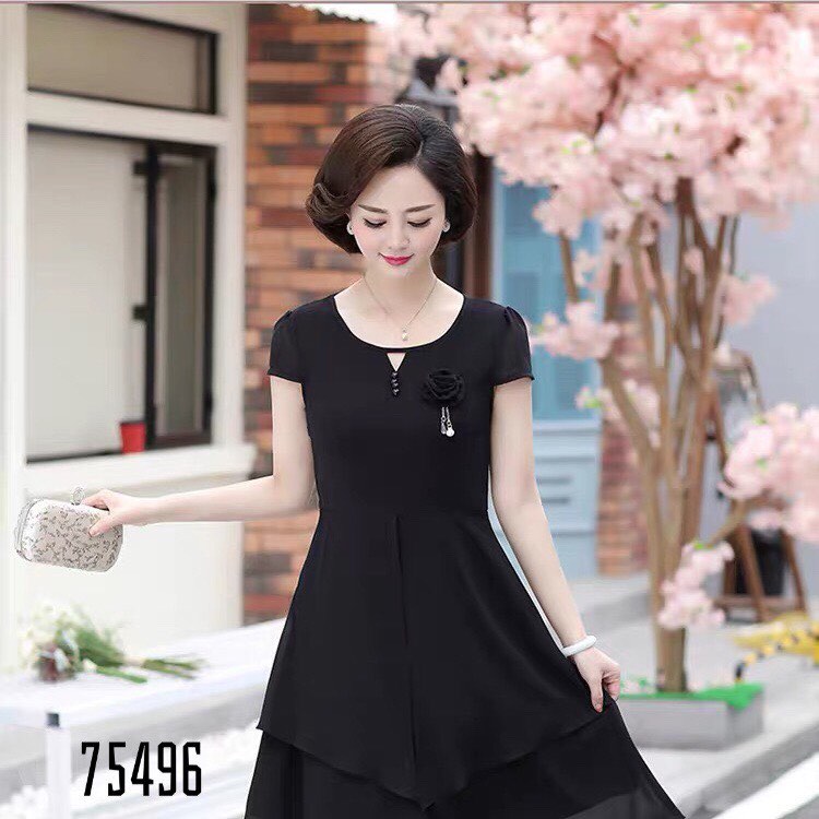 [HCM]ĐẦM VOAN DỰ TIỆC KÈM HOA SIÊU XINH