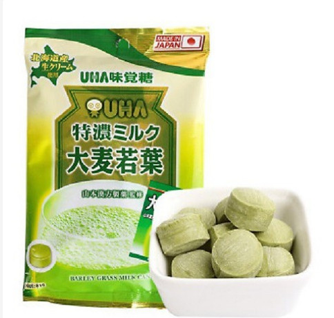 [Cực Ngon] Kẹo trà lúa mạch non UHA nội địa Nhật Bản 81g