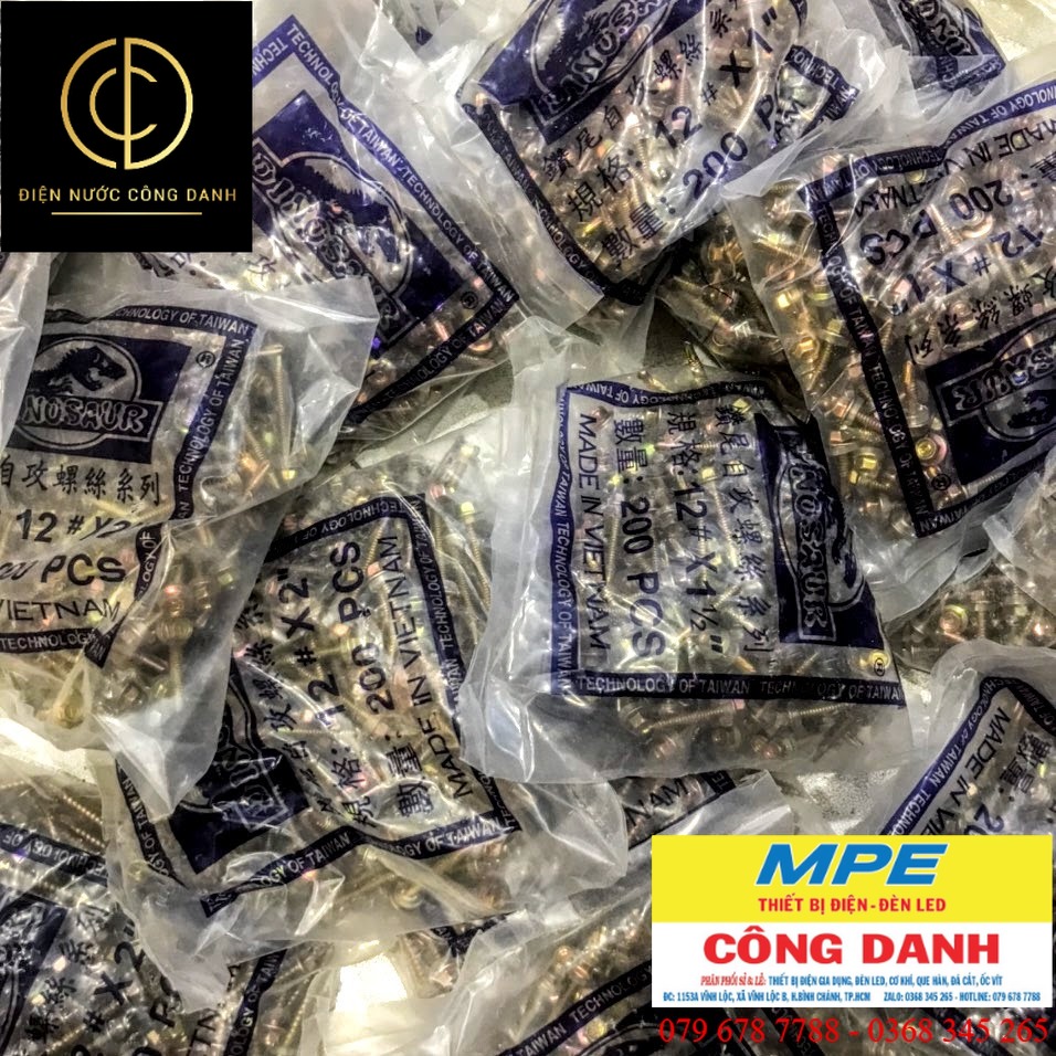 Bịch vít bắn tôn Chữ D ( 200 con)