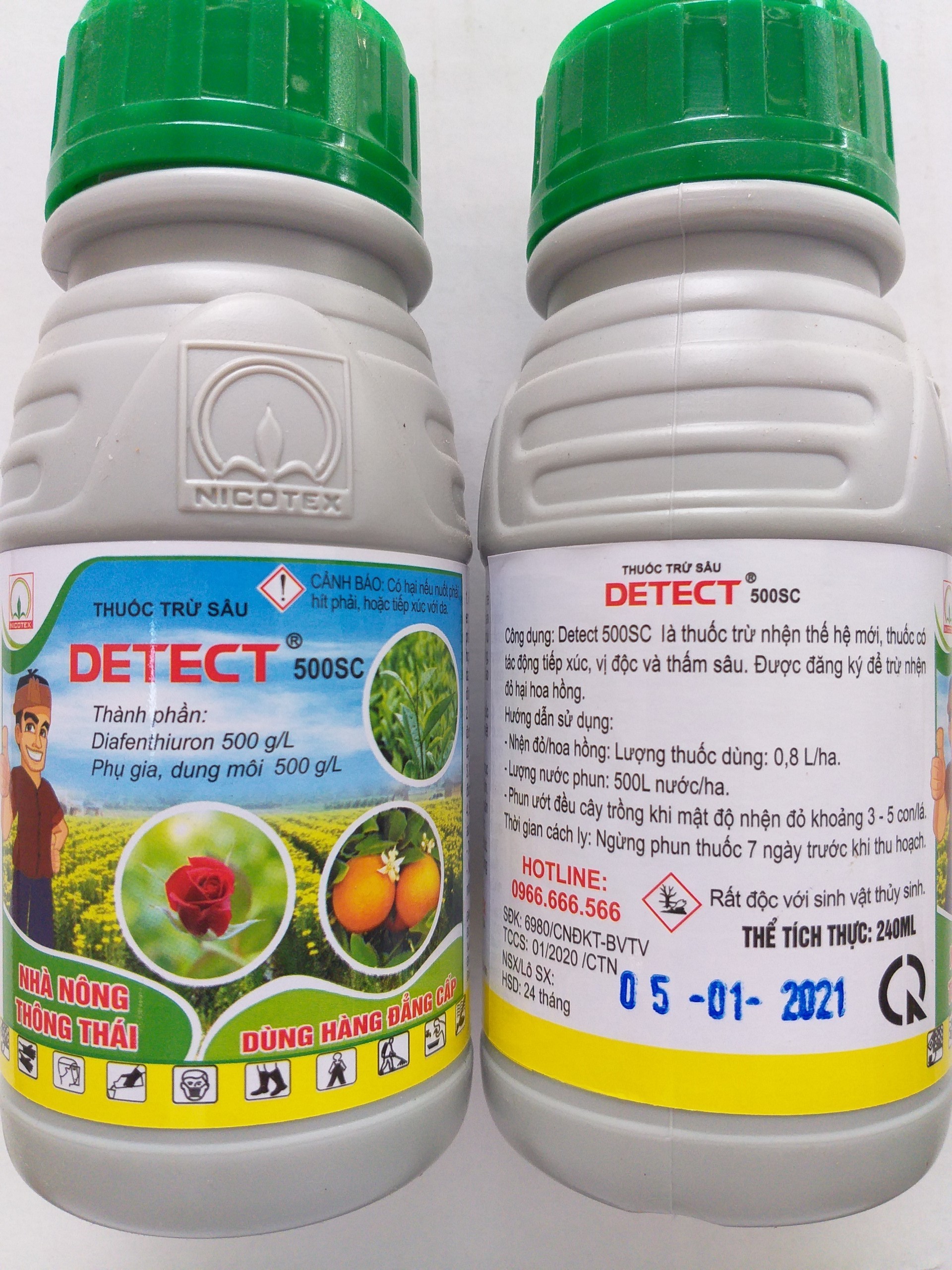 Thuốc diệt trừ nhện đỏ, sâu DETECT 500SC - 240ml