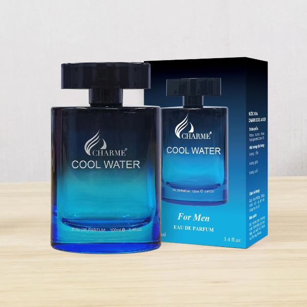 Nước hoa nam charme Cool Water 100ml chính hãng phóng khoáng nam tính sâu lắng