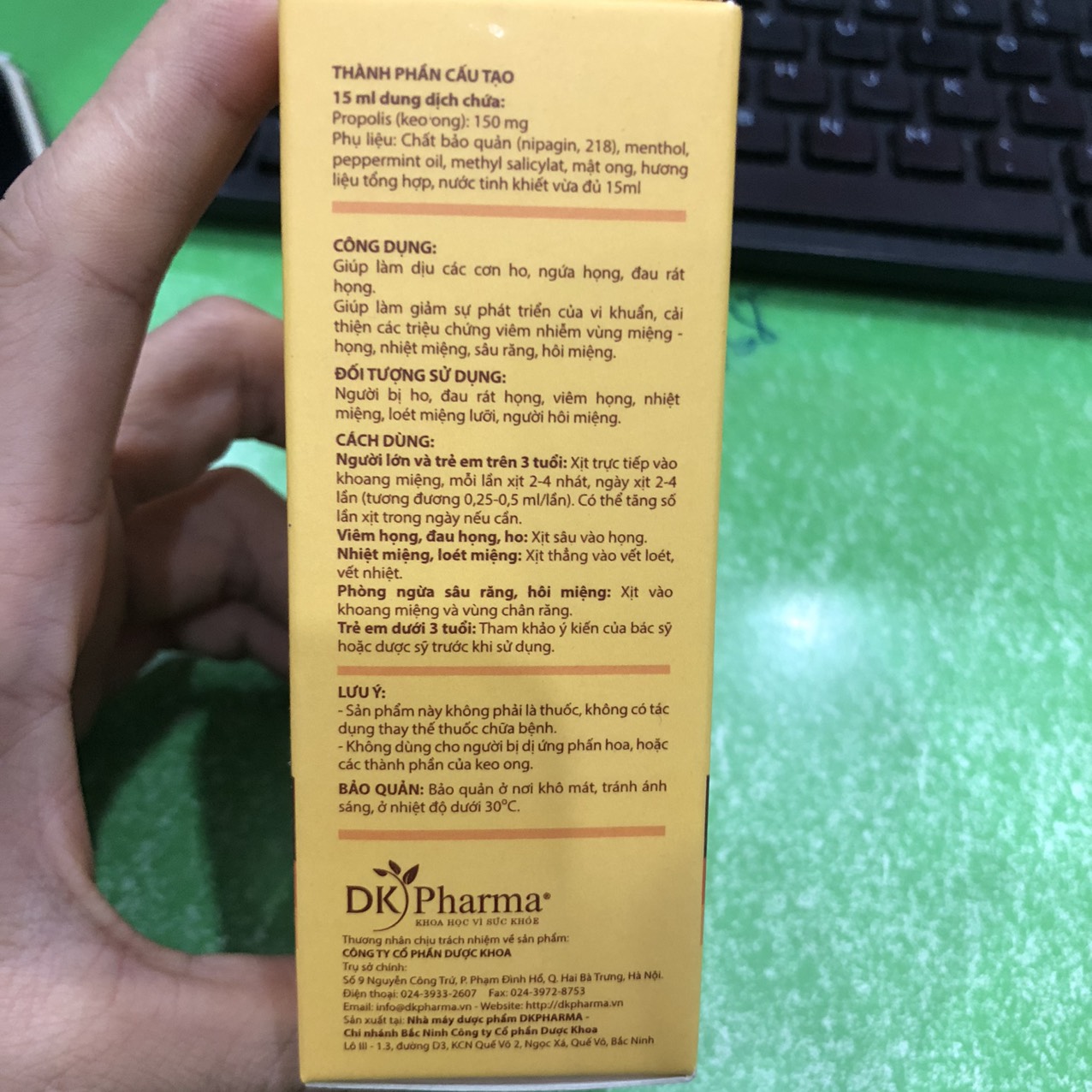 Xịt keo ong Propobee