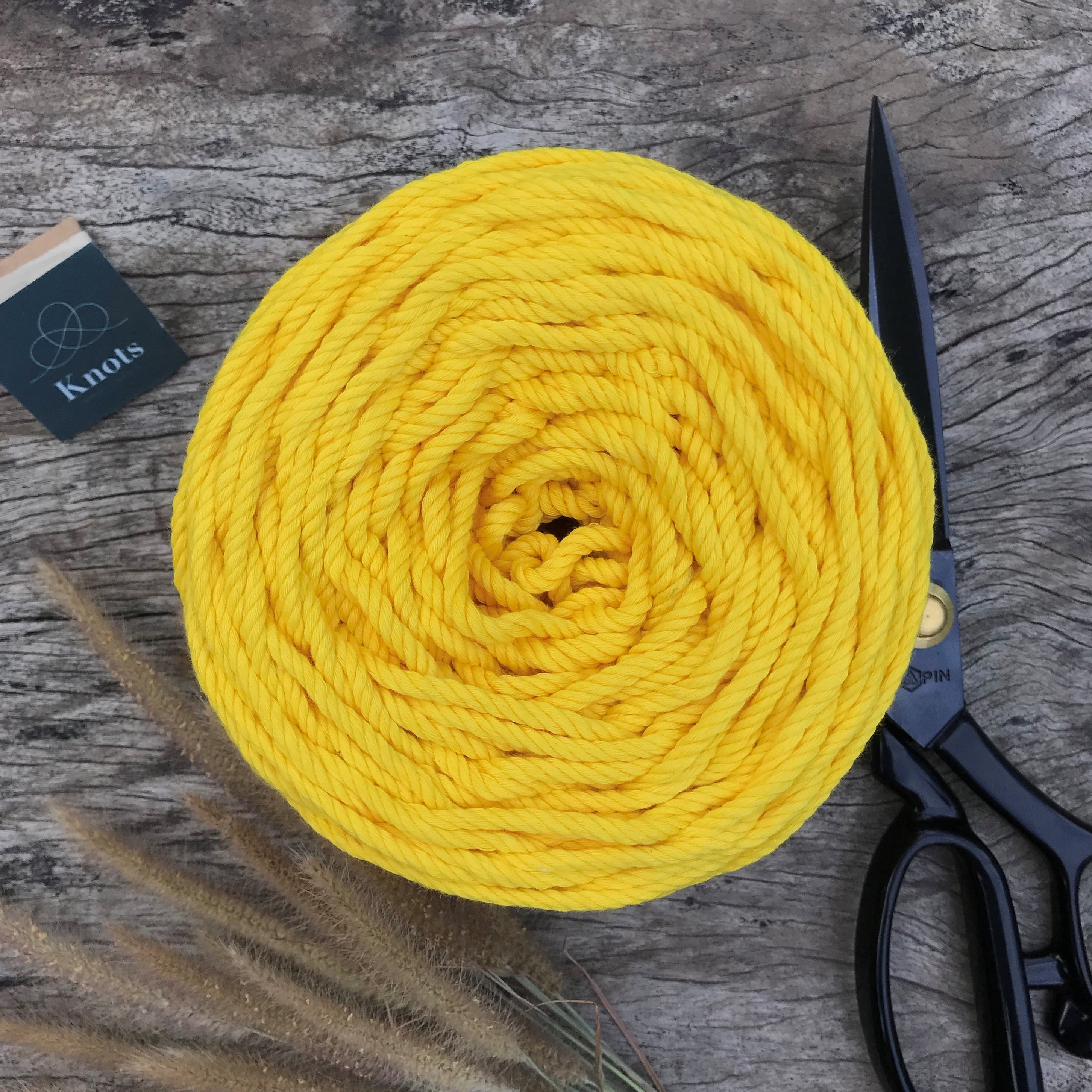 1kg dây thừng Macrame màu, size 3,5mm, 5mm