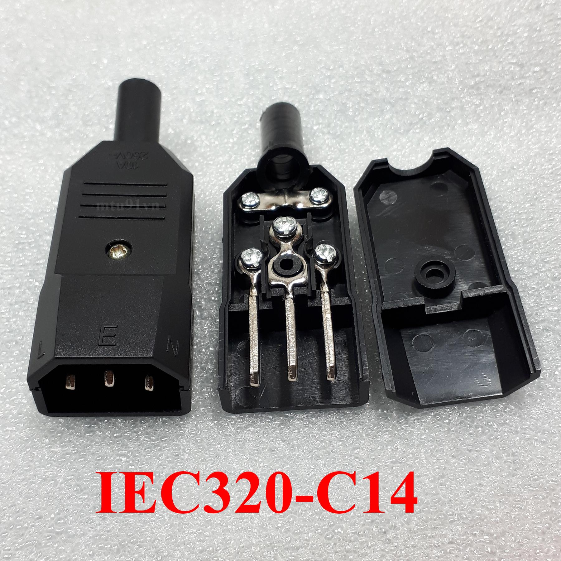 Phích Cắm Nguồn C13 / C14 (Chuẩn IEC320-C13 & IEC320-C14)