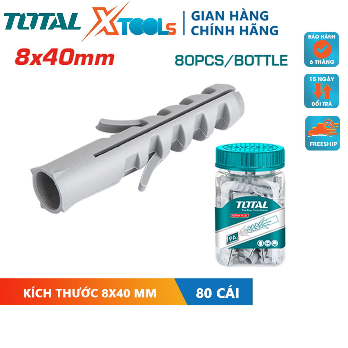 80 pcs of 8x40mm total