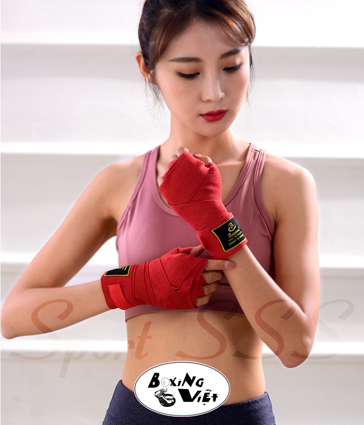 Băng đa Boxing 3m - 5m quấn cổ tay đấm bốc võ thuật Muay Thái MMA Handraps