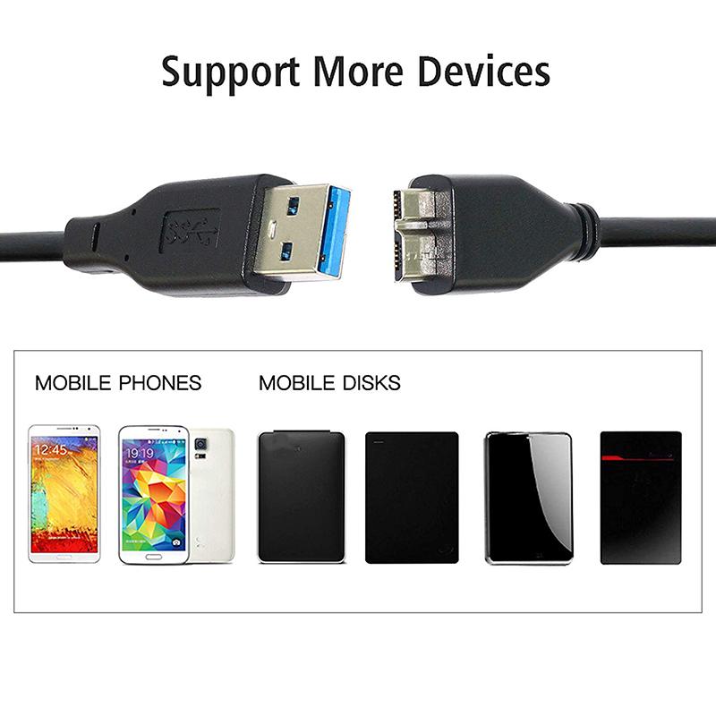 Cáp USB 3.0 cho ổ cứng di động 47Cm - Dây USB AM sang Micro BM