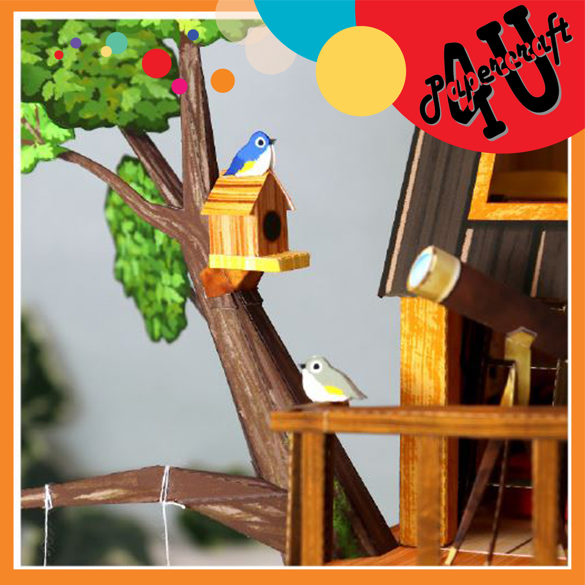 Mô hình giấy 3D  Nhà trên cây