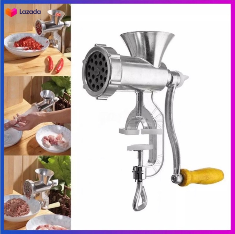 Giá bán Cối Xay Thịt Bằng Tay, Máy Xay Thịt Bằng Tay INOX 304 Kẹp Bàn Chắc Chắn, Hợp Kim Không Gỉ, Tiện lợi Không Mất Sức Nhẹ Nhàng Nhỏ Gọn.