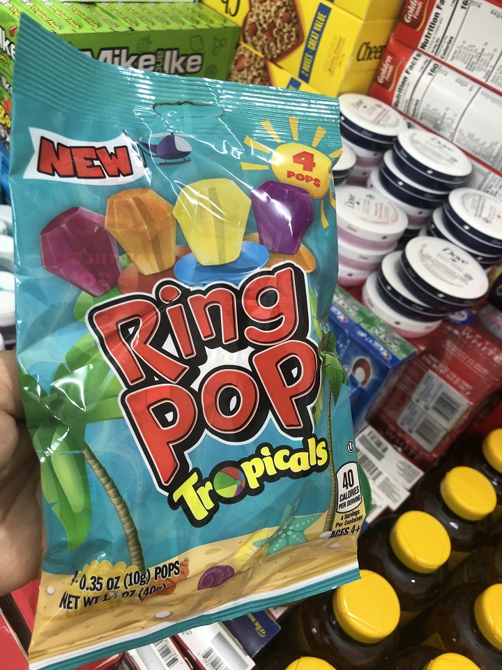 Kẹo trái cây Ring Pop gói 65g Mỹ