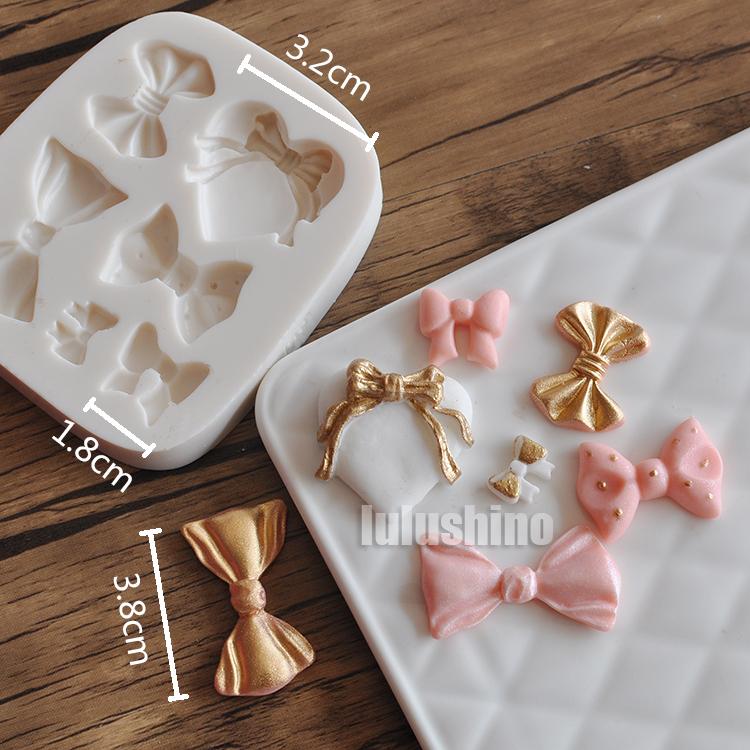 Fondant Bánh Tạo Hình Bộ Tạo Khuôn Hình Silicone Khô PEZ Bộ Tạo Khuôn Hình Nổi Tiếng Gió Nơ Bướm Hoàn Thành Nhiều Mô Hình Có Thể Lựa Chọn