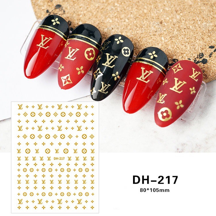 Sticker thương hiệu 3D dán móng(COMBO 3 MIẾNG ) - ST074