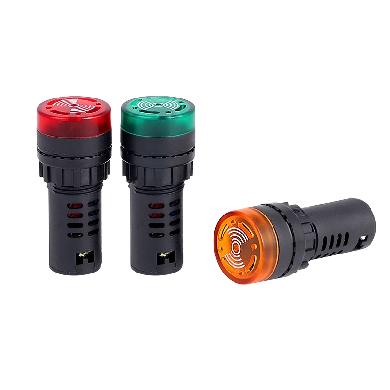 Đèn Báo Còi Phi 22mm AD16-22SM Đèn LED Có Còi 220V