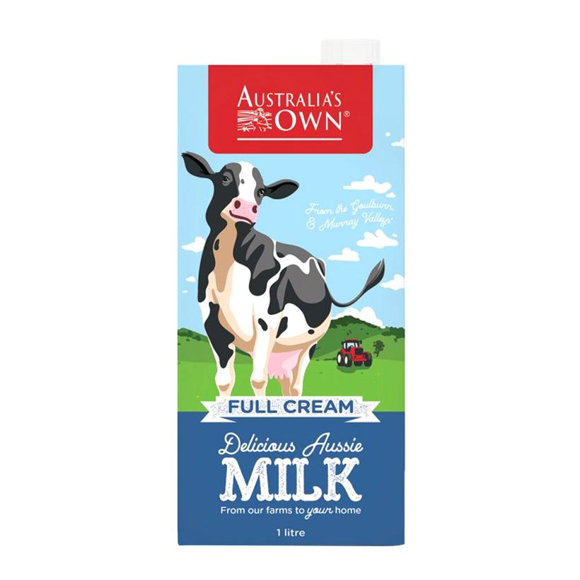 Sữa Tươi Nguyên Kem ÚC Australia's Own 1L