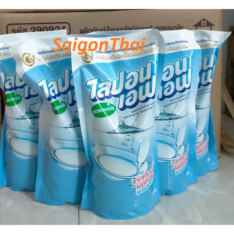 Nước rửa chén LiponF túi 550ml Thái Lan - Combo 3 túi