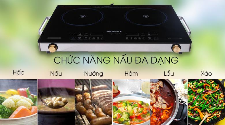 Bếp hồng ngoại đôi Sanaky SNK-203HGNW