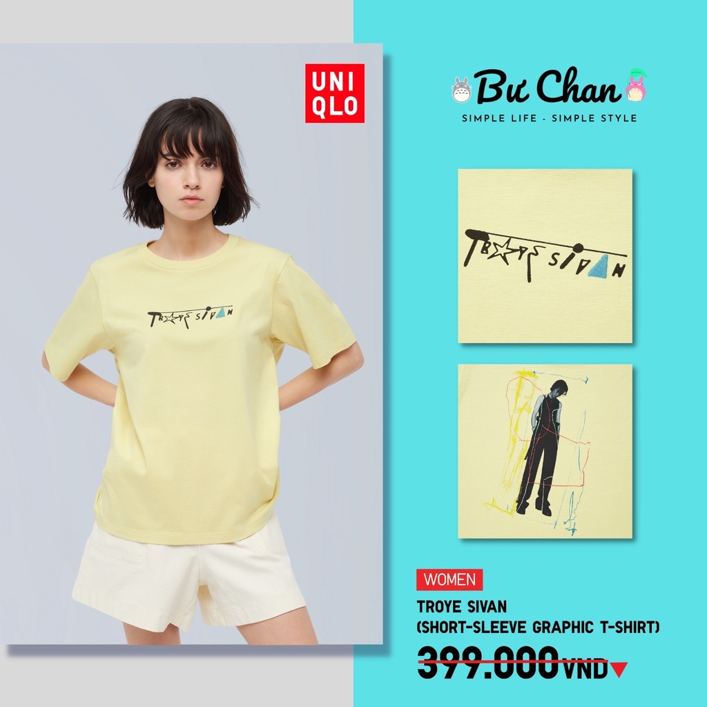 [DF]Áo phông UNIQLO Nữ Troye Sivan 4 ️ (UNIQLO Nhật Chính Hãng)