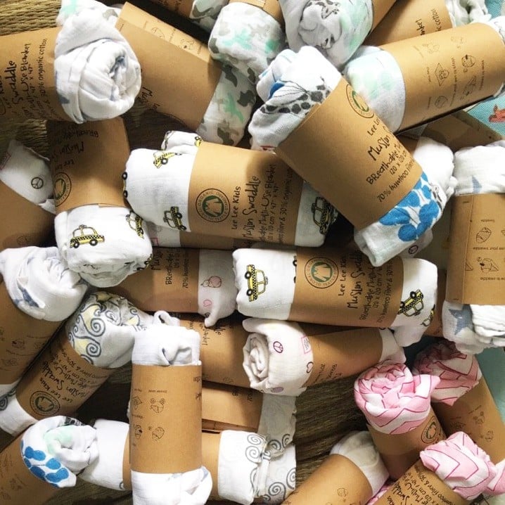 Khăn tắm sợi tre Muslin xuất Hàn cho bé