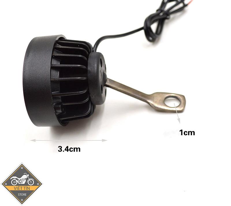 Đèn Trợ Sáng Gắn Gương Xe Máy core 2 C4 A1 (1 chiếc) - Kmart