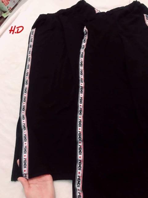 Quần ống rộng Phen Đi xẻ gấu HDA0719
