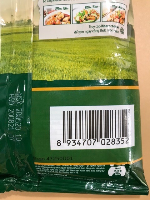 Hạt nêm Knorr 400g /900g /1,8Kg