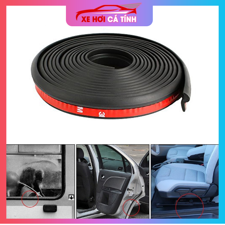 Kèm keo 3M cuộn 3m ron gioăng cao su chữ z dán cửa xe chống ồn, sản phẩm tốt đạt chất lượng cao, cam kết sản phẩm nhận được như hình
