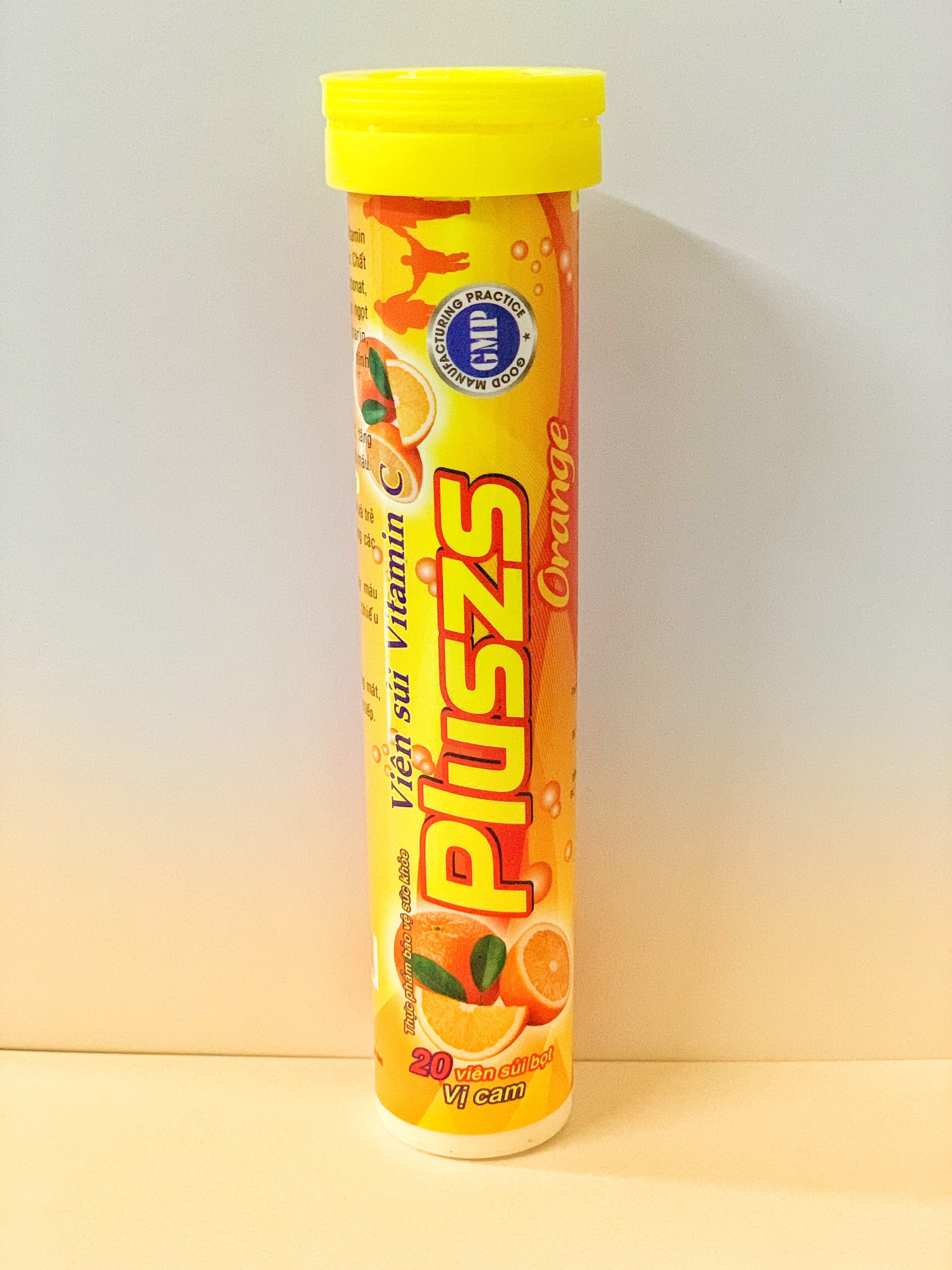 Tuýp sủi Vitamin C vị Cam - tuýp 20 viên