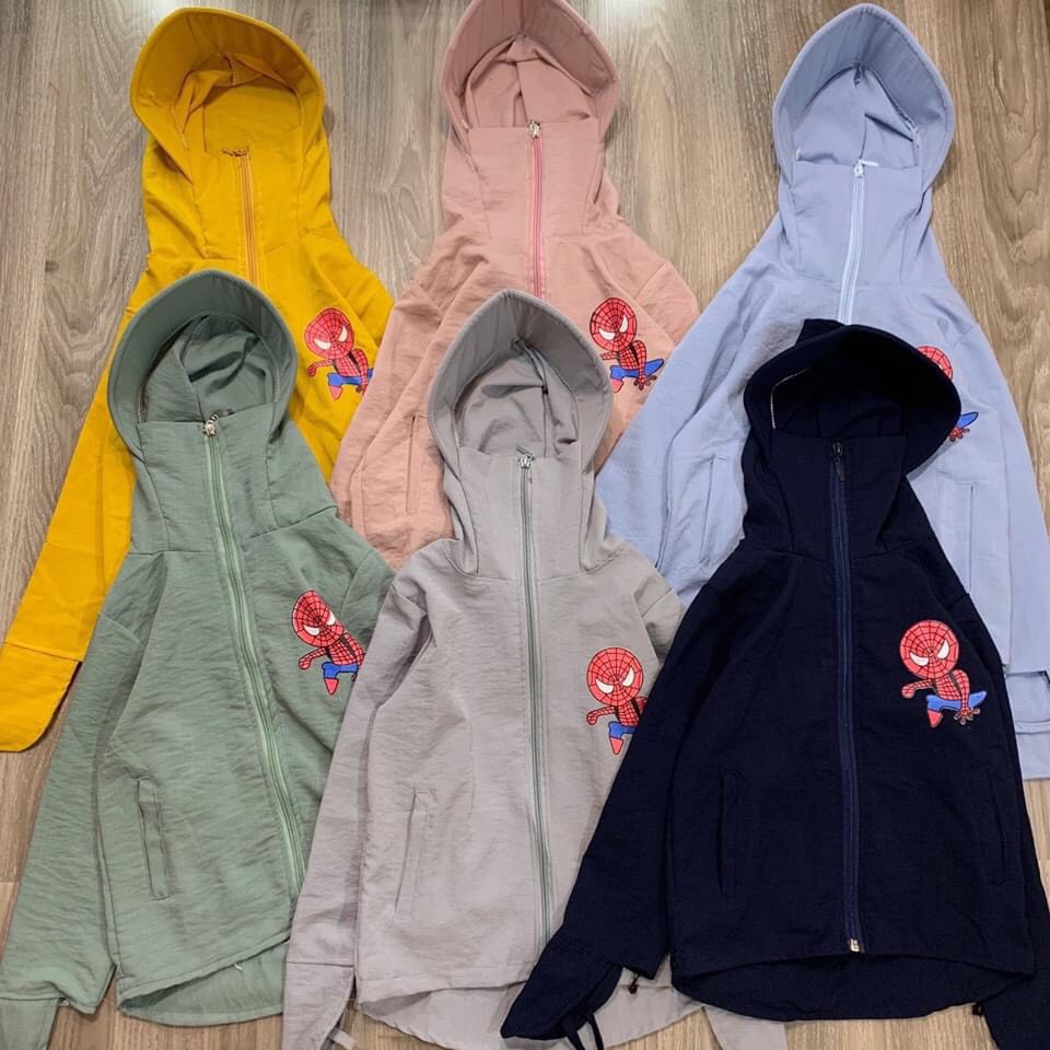 áo chống nắng NGƯỜI NHỆN CHO TRẺ  siêu cute