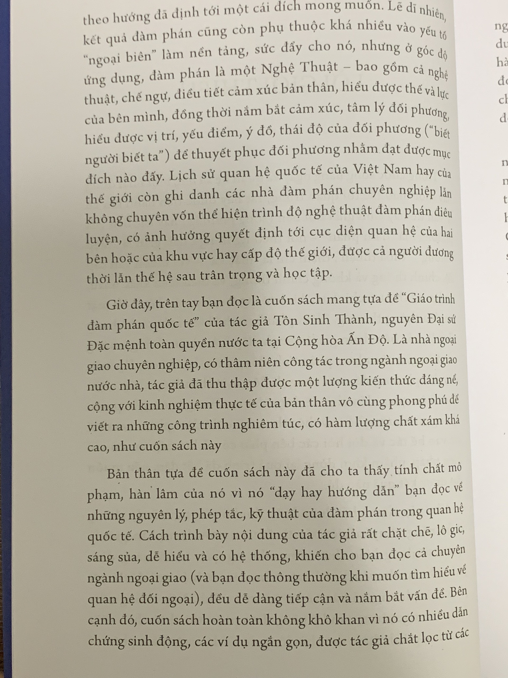 Giáo Trình Đàm Phán Quốc Tế ( Tôn Sinh Thành )