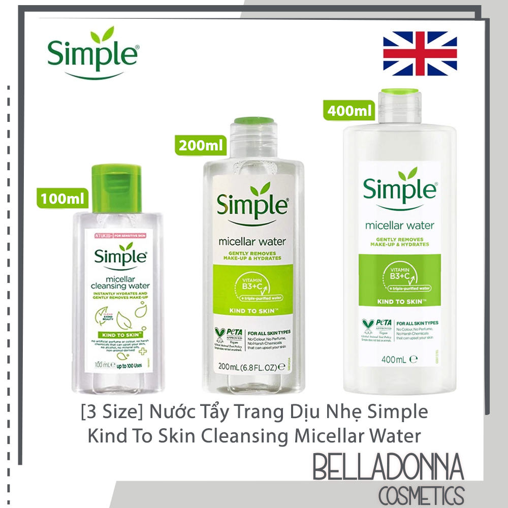 Simple Kind To Skin Cleansing Micellar Water