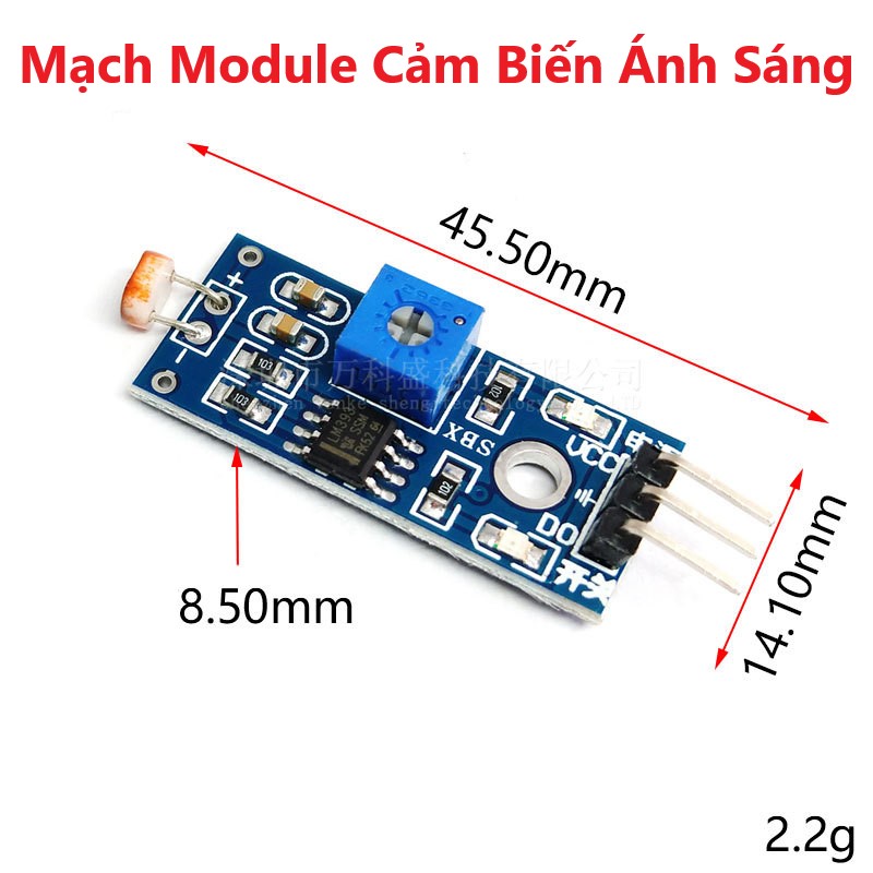 Mạch Module Cảm Biến Ánh Sáng, quang trở