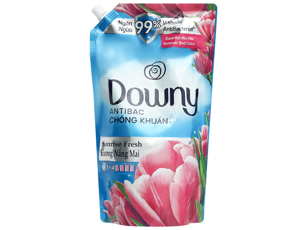 Nước xả vải Downy hương nắng mai túi 1.5 lít