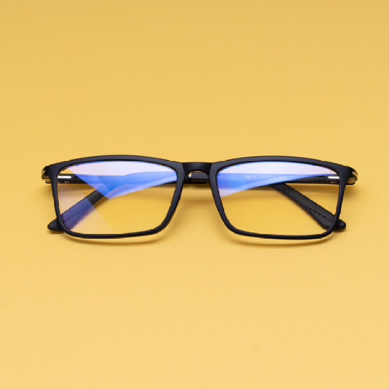 Giá bán Gọng kính cận nhựa dẻo SunForYou, mắt vuông chống bụi hoặc lắp mắt cận - TN915