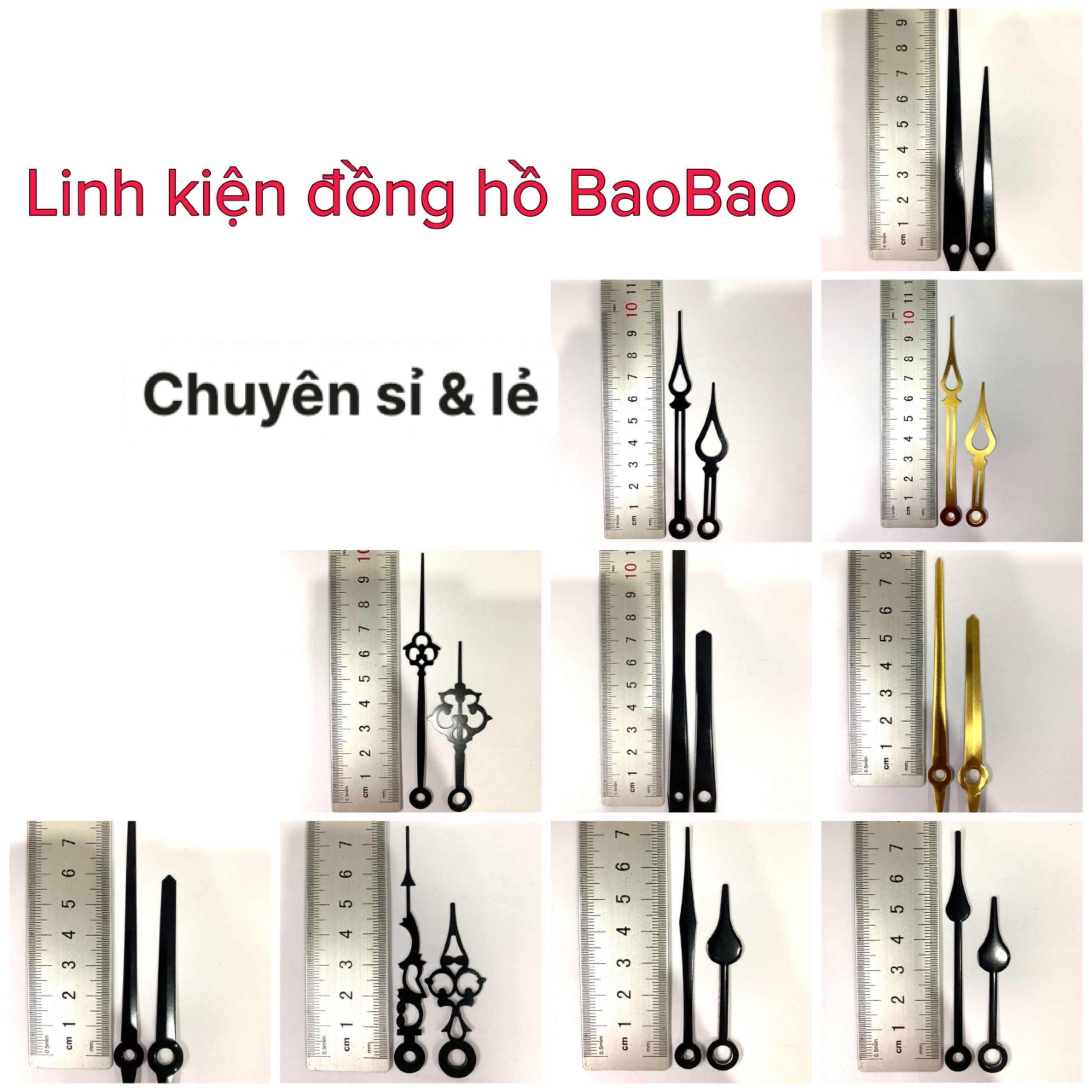 Kim đồng hồ - Có kèm kim giây --- List 4
